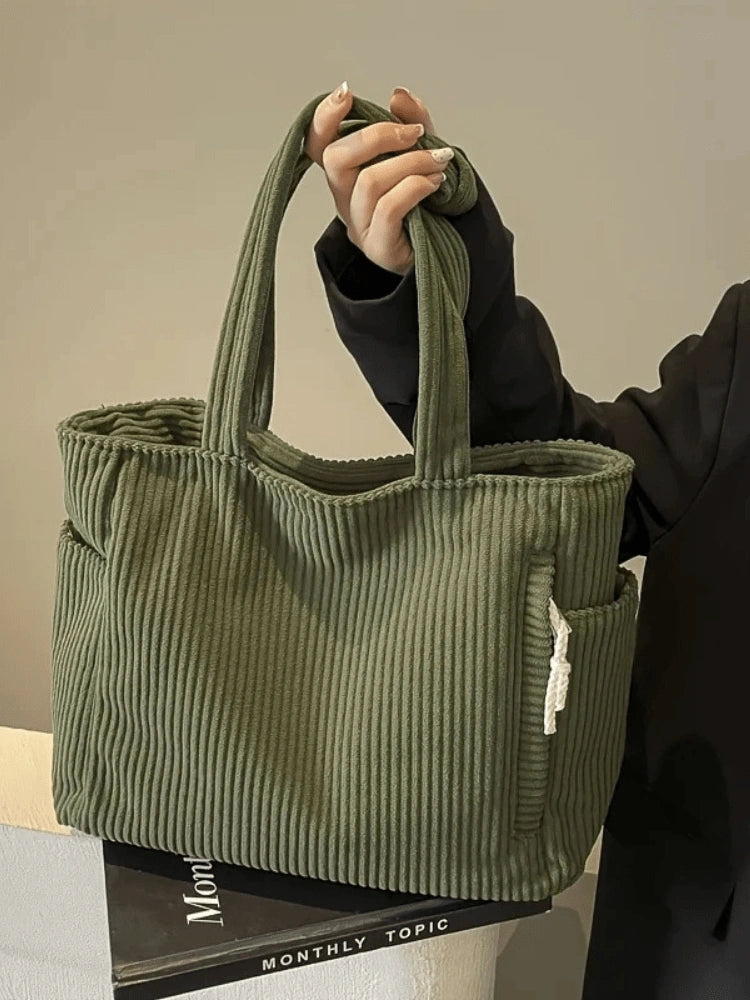 Corduroy Tote Bag