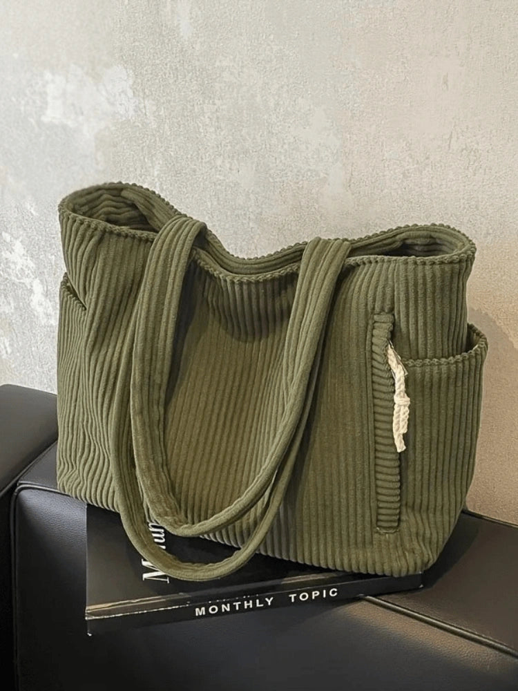 Corduroy Tote Bag