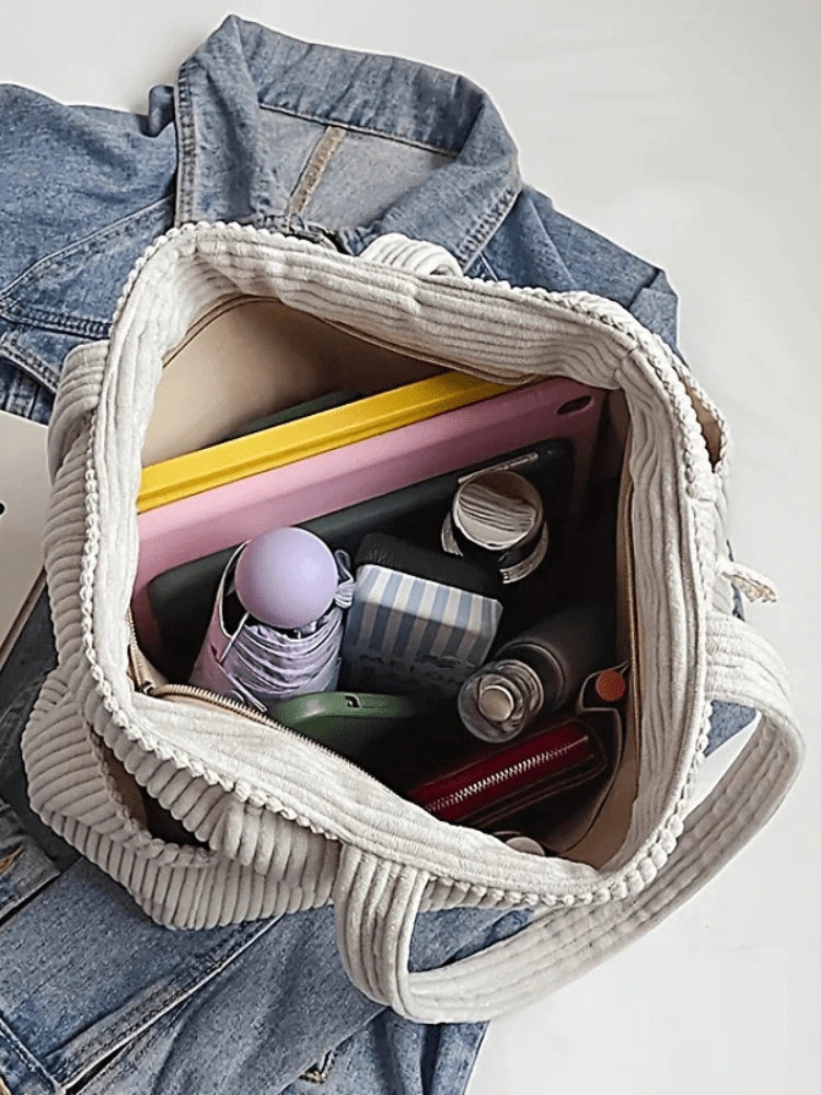 Corduroy Tote Bag