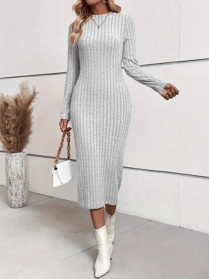 Mary Ribbed Knit Bodycon Midi Dress