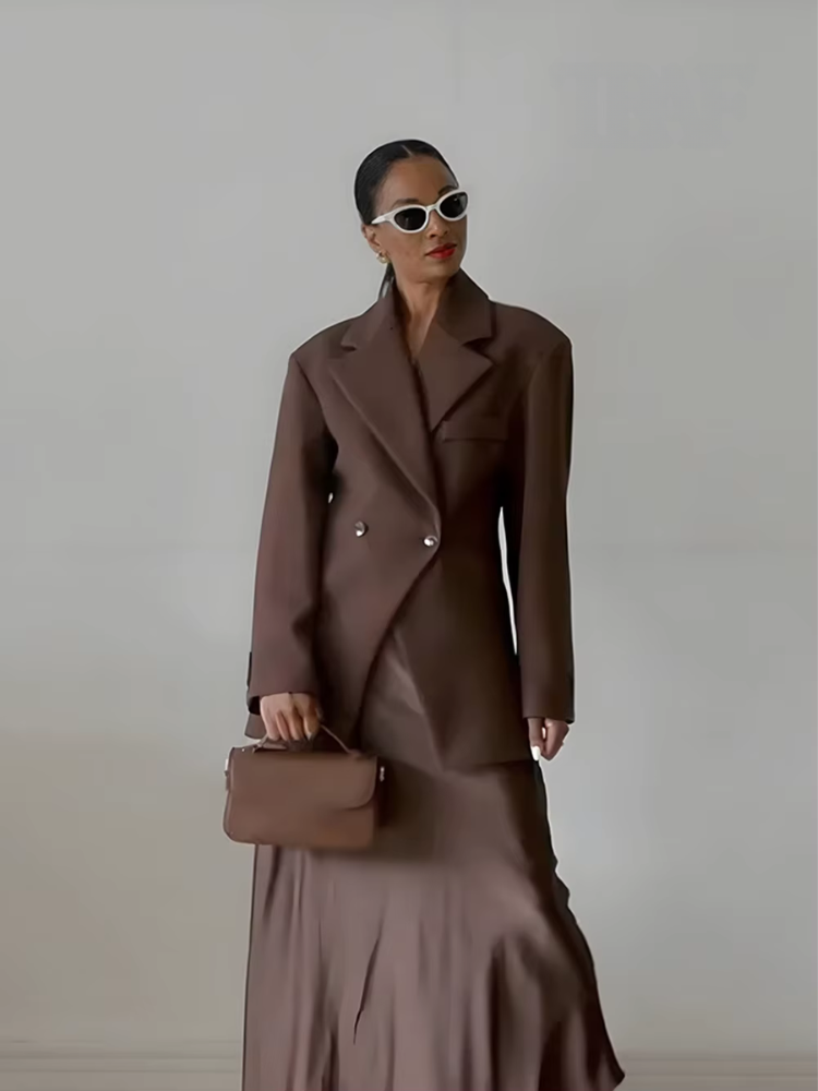 Palila Tailored Double-Breasted Blazer