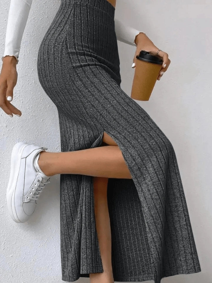 Divina Slim Fit Knit Skirt