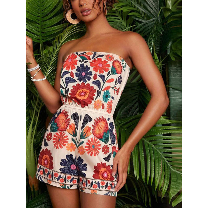 INDIRA™ – Casual Summer Sleeveless Tube-Top Romper