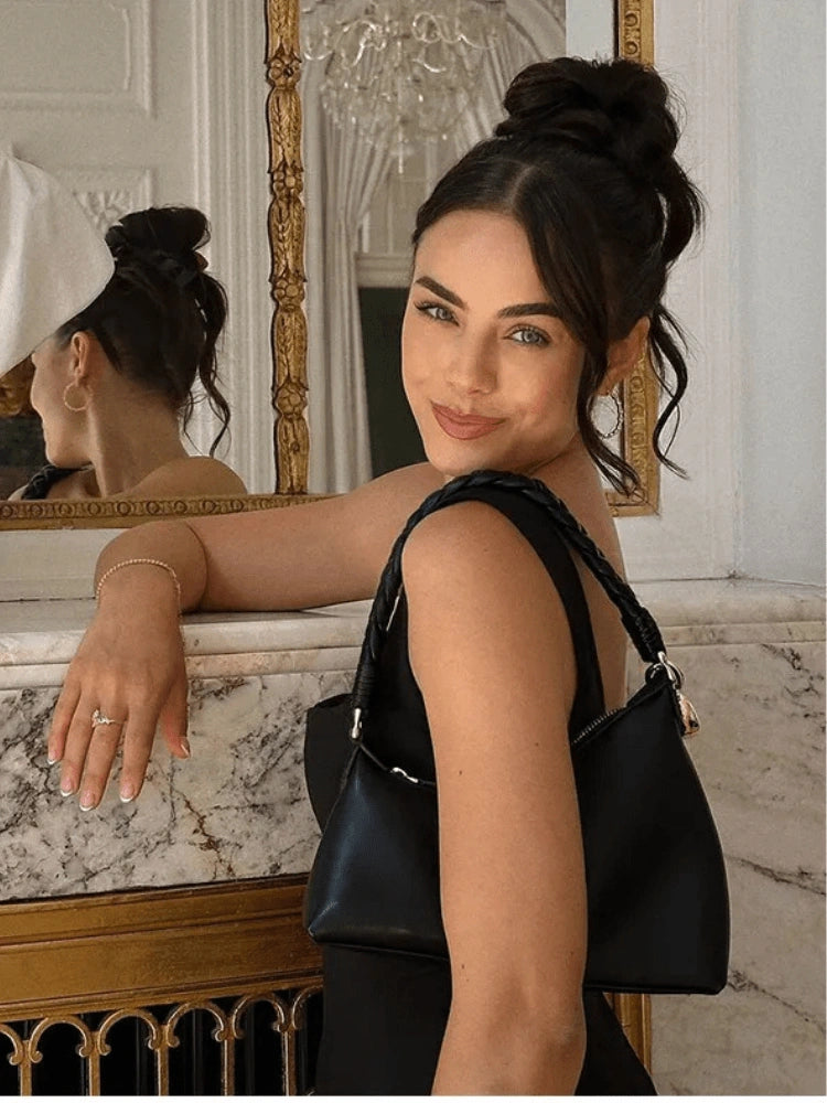 Amara Timeless Black Midi Dress