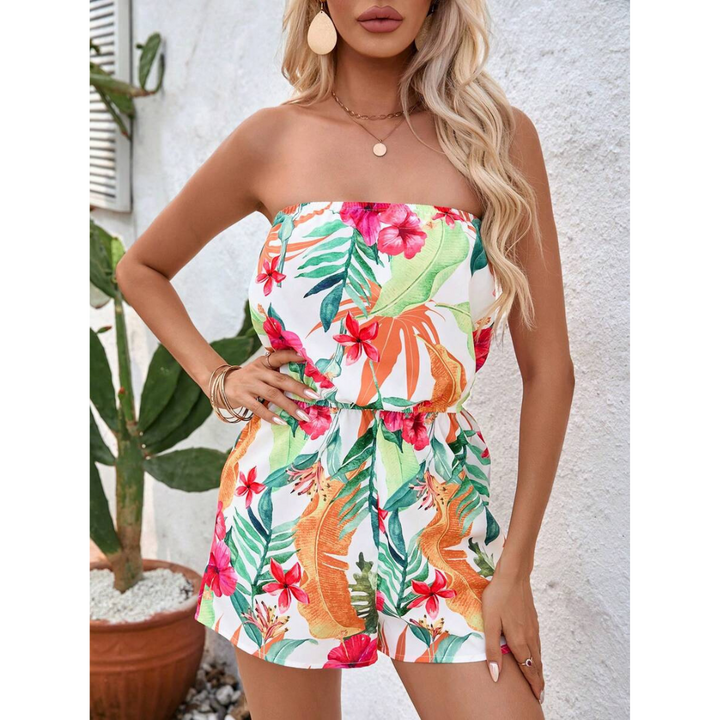INDIRA™ – Casual Summer Sleeveless Tube-Top Romper