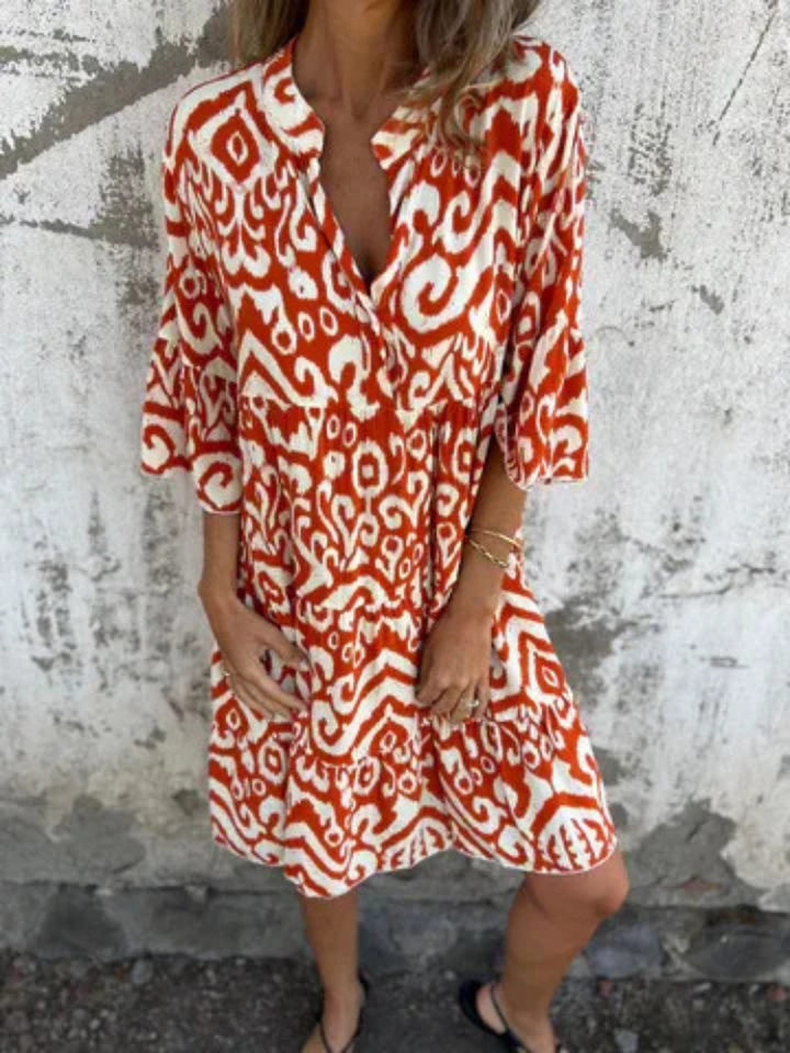 Beverly Boho Printed Tunic Dress