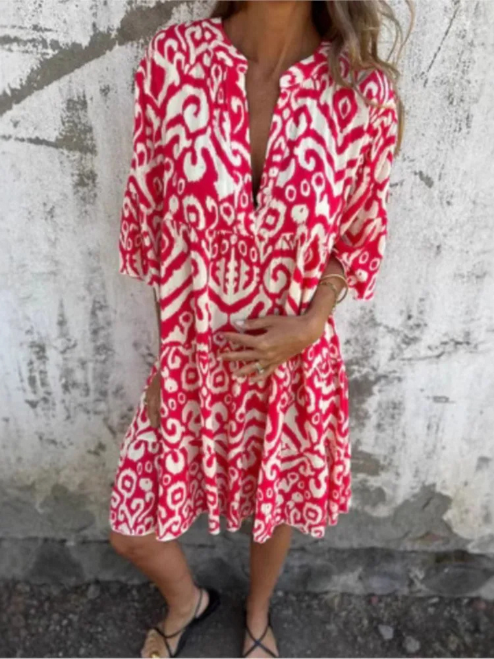 Beverly Boho Printed Tunic Dress