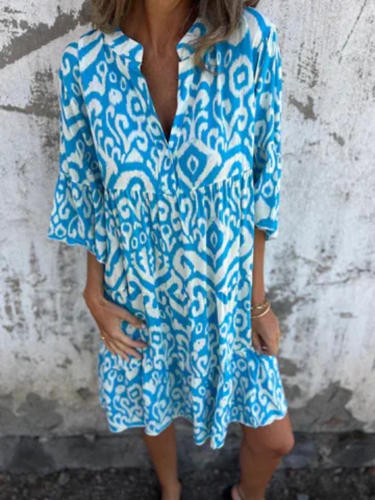 Beverly Boho Printed Tunic Dress