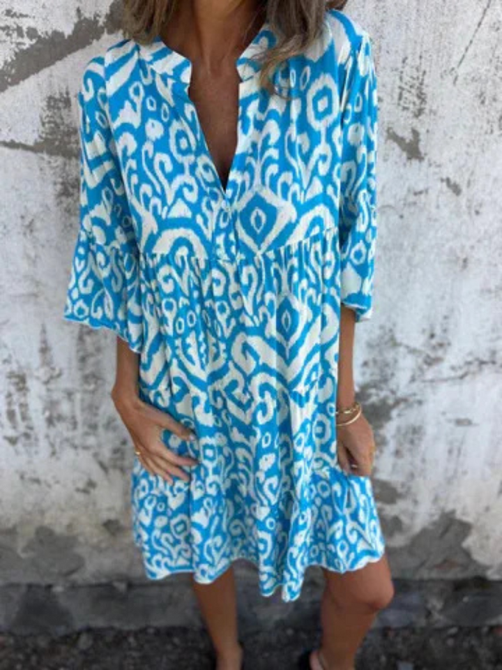 Beverly Boho Printed Tunic Dress