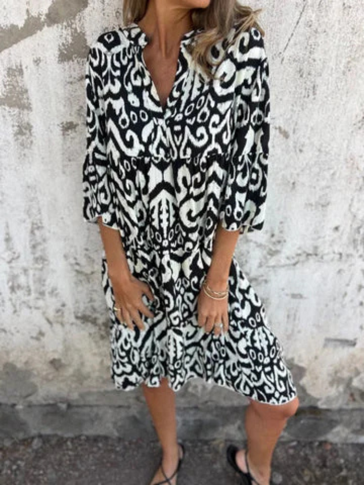 Beverly Boho Printed Tunic Dress
