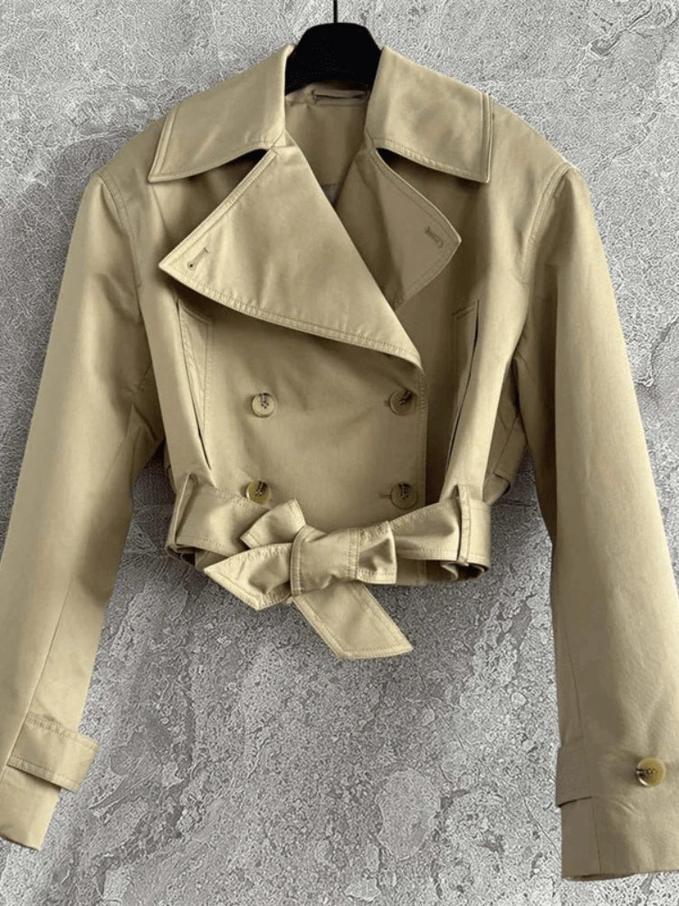 Zaldana Oversized Belted Trench Jacket