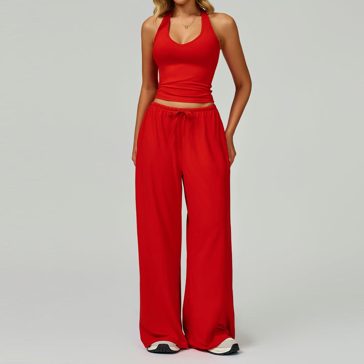 ARAYA™ - Easygoing Crop Tank & Flowing Wide-Leg Pants Set