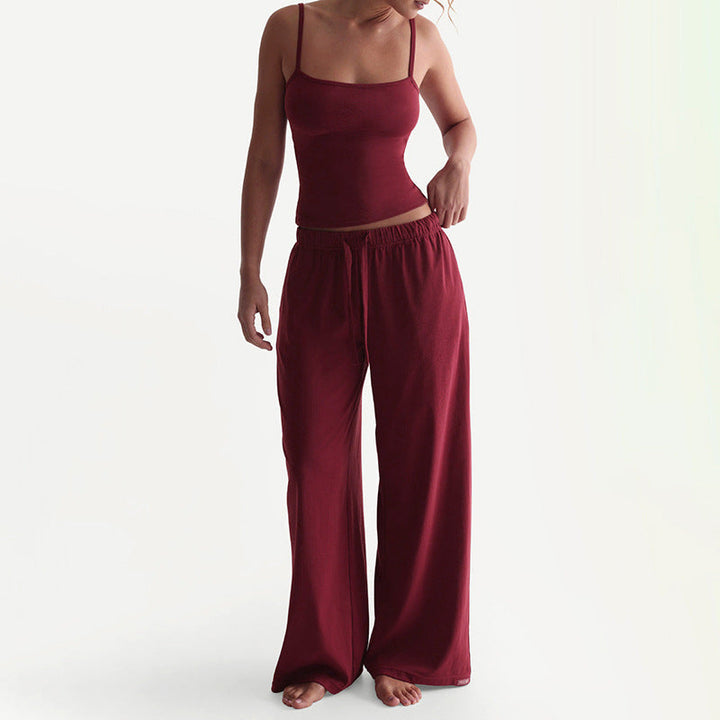 PATSY™ - Sleeveless Summer Top and Pants Ensemble