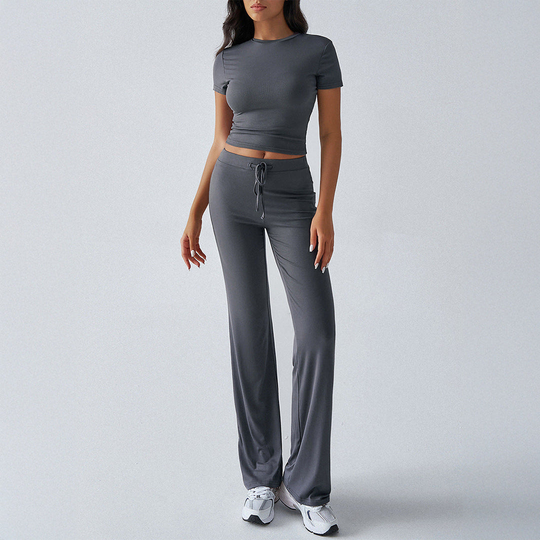 MARGARITA™ – Relaxed Short Sleeve Crop Top and Jogger Ensemble