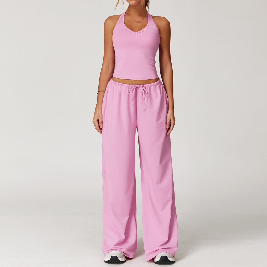 ARAYA™ - Easygoing Crop Tank & Flowing Wide-Leg Pants Set