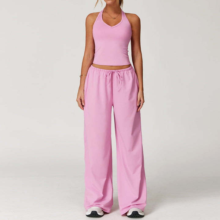 ARAYA™ - Easygoing Crop Tank & Flowing Wide-Leg Pants Set