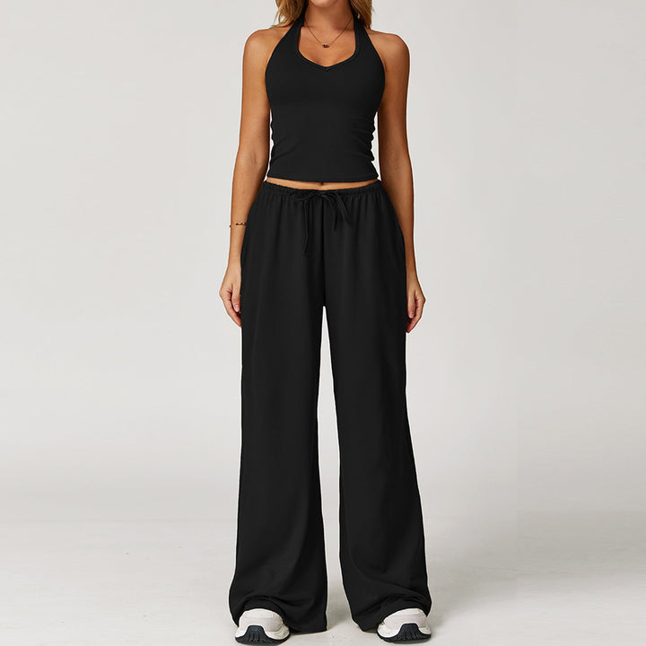 DINGDING™ - Casual Crop Tank & Wide-Leg Pant Set