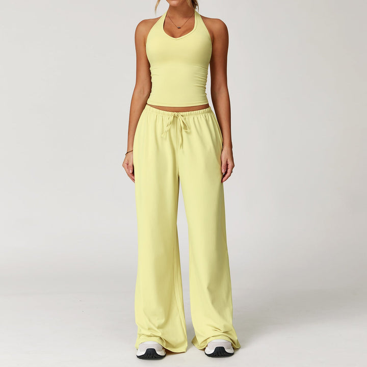 ARAYA™ - Easygoing Crop Tank & Flowing Wide-Leg Pants Set
