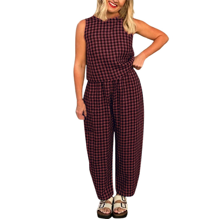 LEIGH™ - Effortless Sleeveless Two-Piece Lounge Ensemble