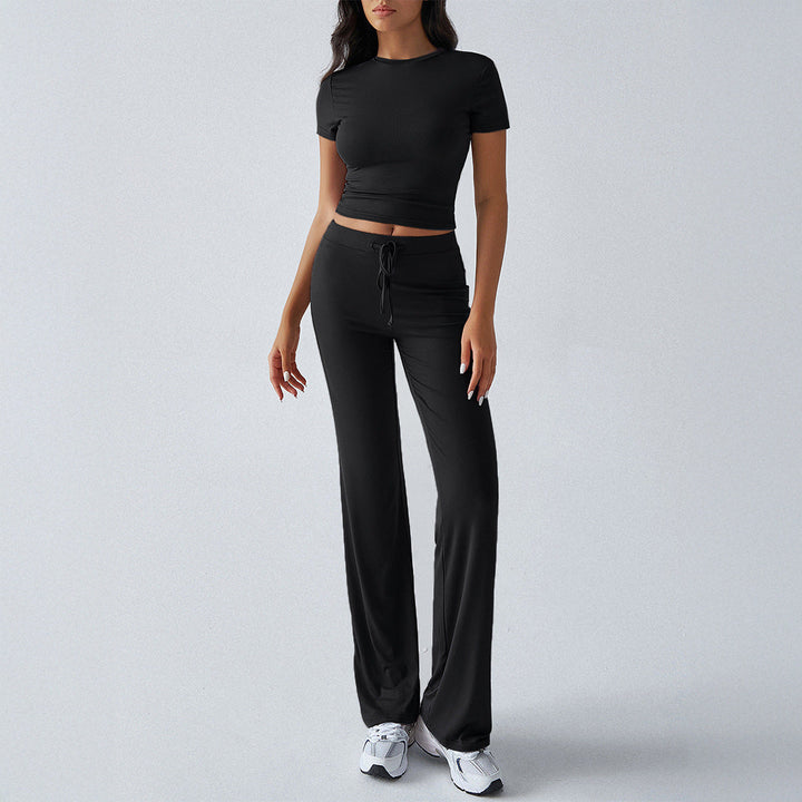 MARGARITA™ – Relaxed Short Sleeve Crop Top and Jogger Ensemble