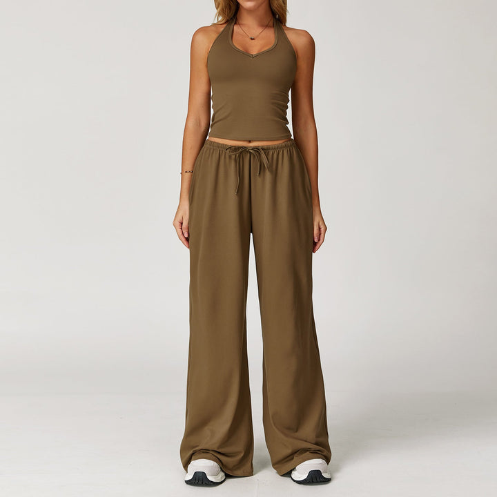 DINGDING™ - Casual Crop Tank & Wide-Leg Pant Set
