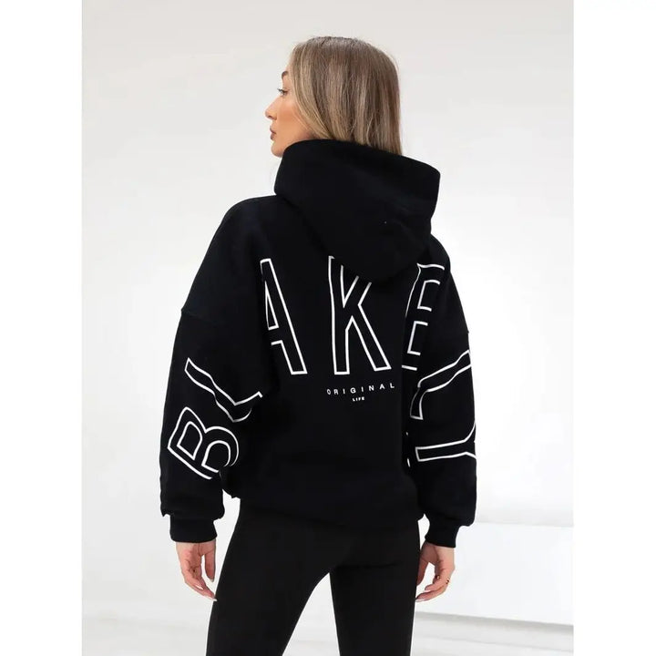 BLAKE Oversized Cropped Hoodie