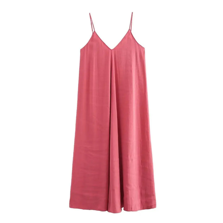 Chic Noir Maxi Slip Dress