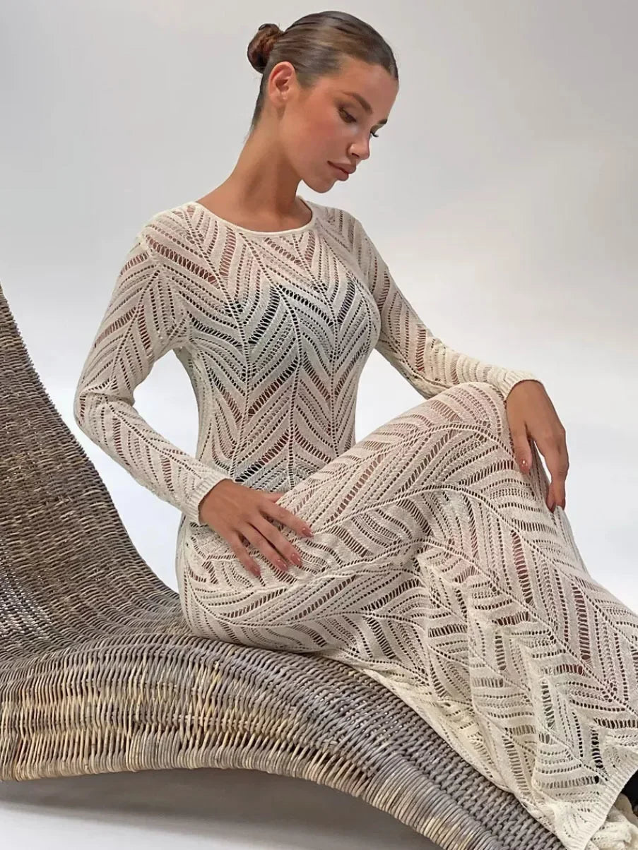 Ava Veil Long Dress