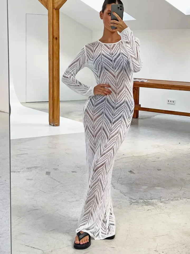 Ava Veil Long Dress