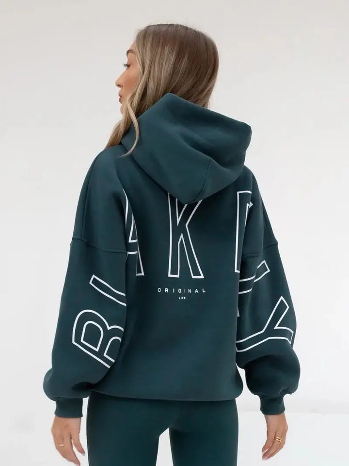 BLAKE Oversized Cropped Hoodie