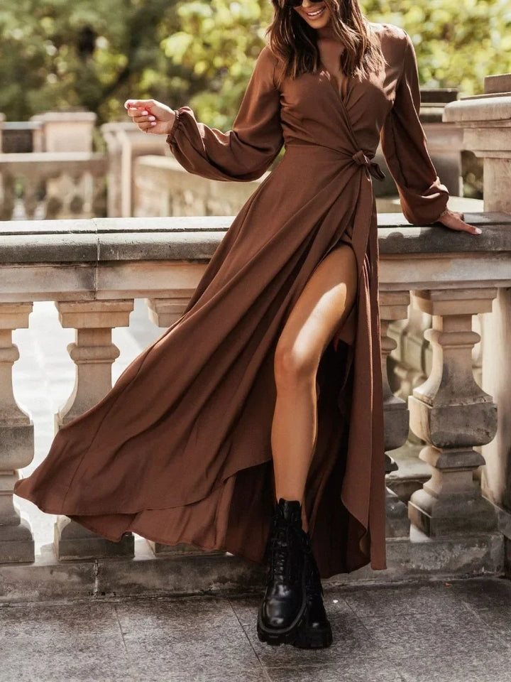 Yren Wrap Maxi Dress