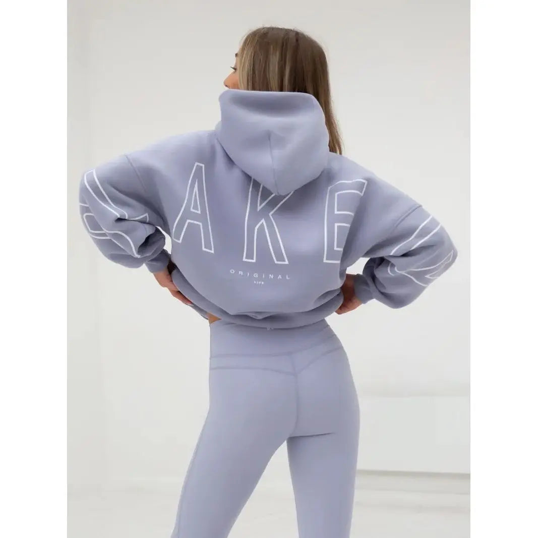 BLAKE Oversized Cropped Hoodie