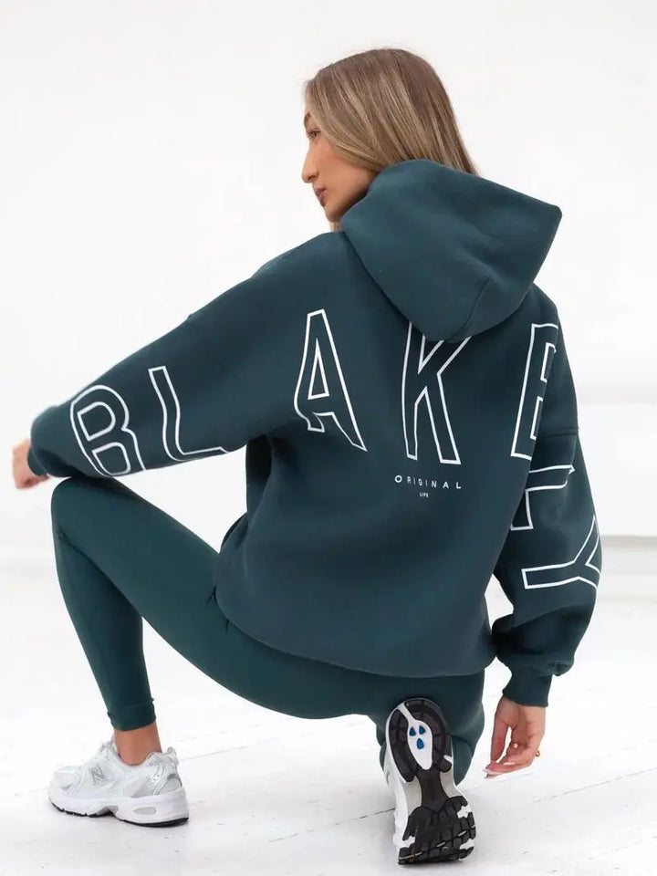 BLAKE Oversized Cropped Hoodie