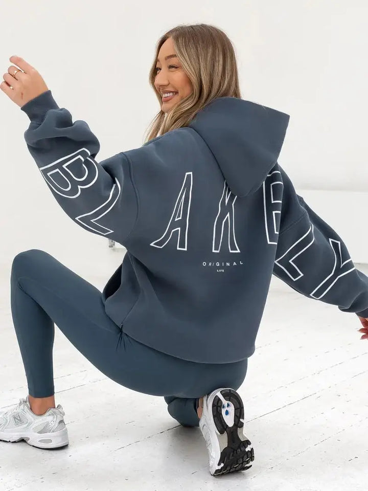 BLAKE Oversized Cropped Hoodie
