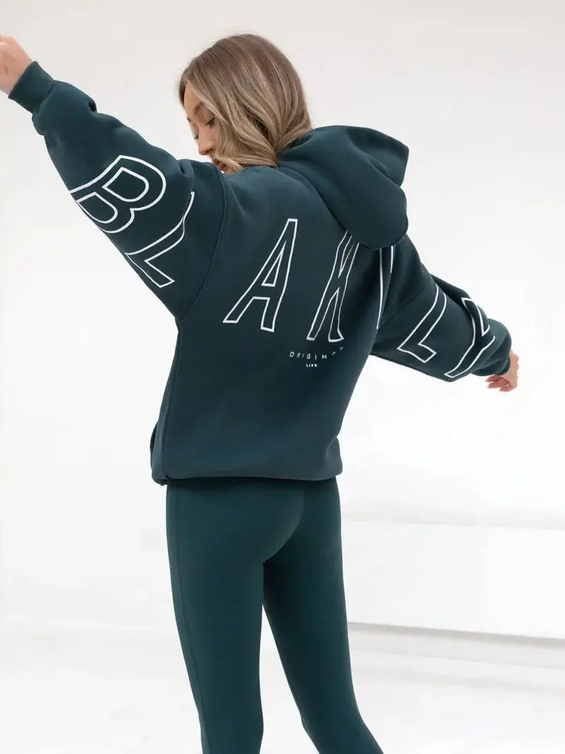 BLAKE Oversized Cropped Hoodie