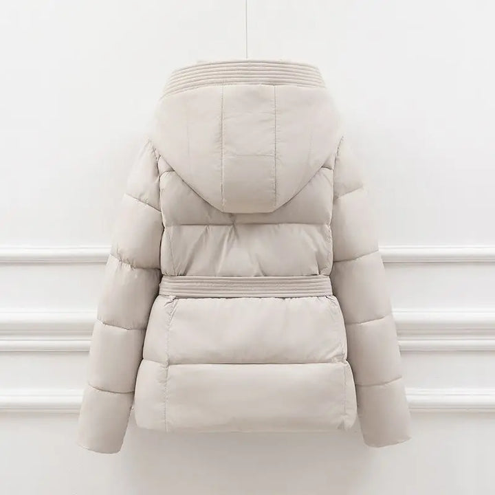 Shanna Belted Puffer Jacket with Hood