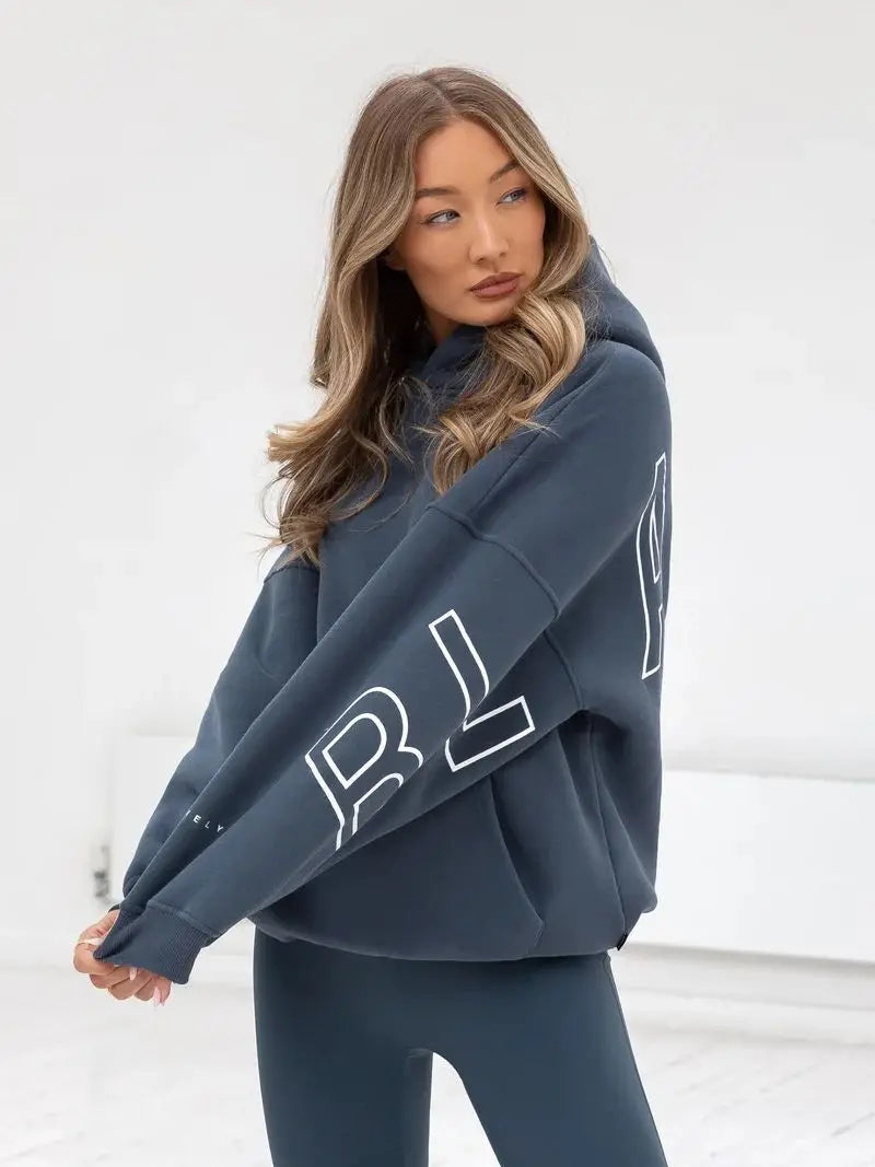 BLAKE Oversized Cropped Hoodie
