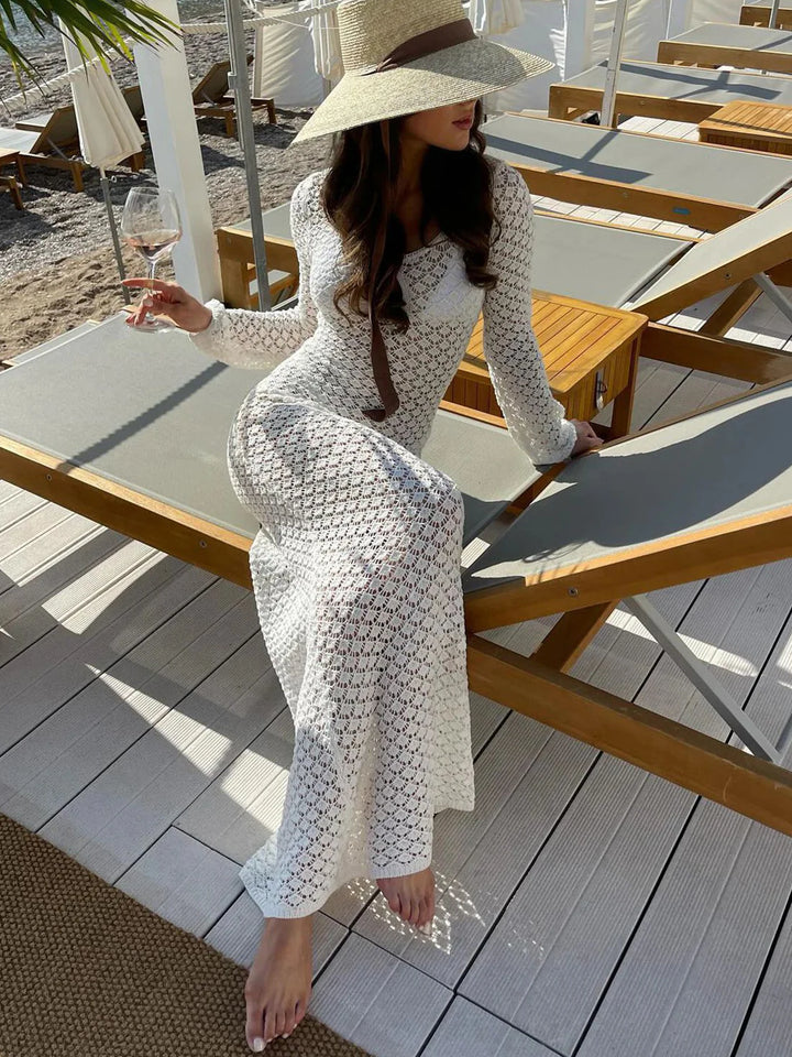 Camila Long Sleeve Beach Cover Up
