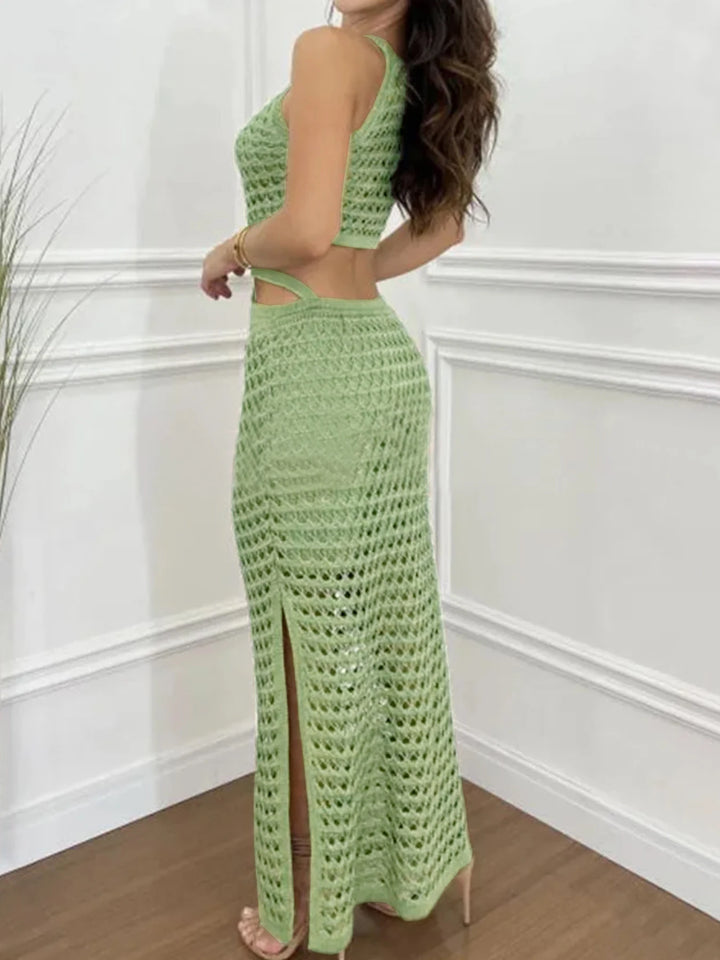 Kendall Crochet Cut-Out Maxi Dress