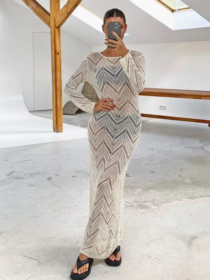 Ava Veil Long Dress