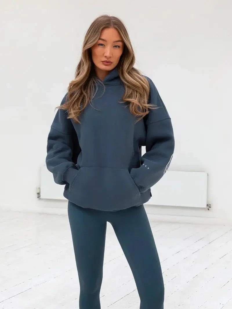 BLAKE Oversized Cropped Hoodie