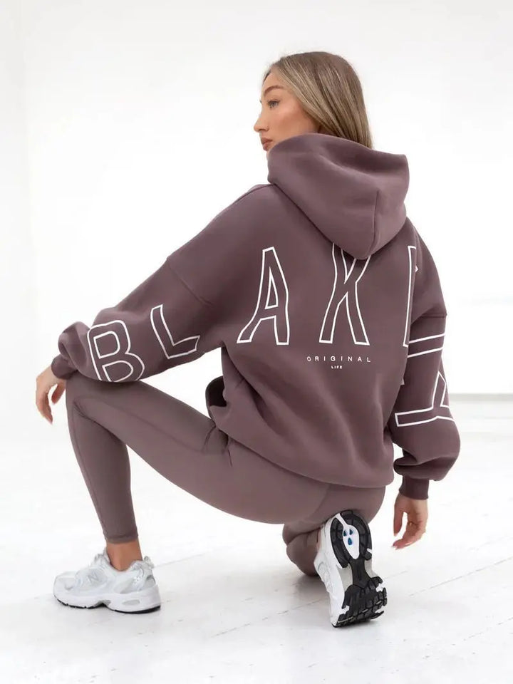 BLAKE Oversized Cropped Hoodie