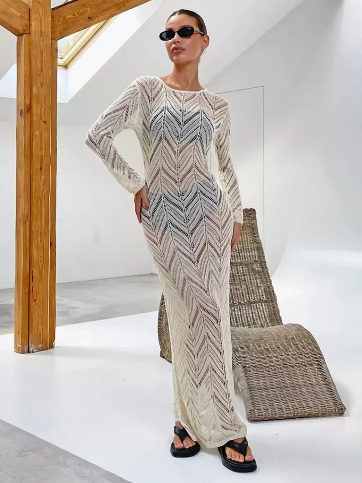 Ava Veil Long Dress