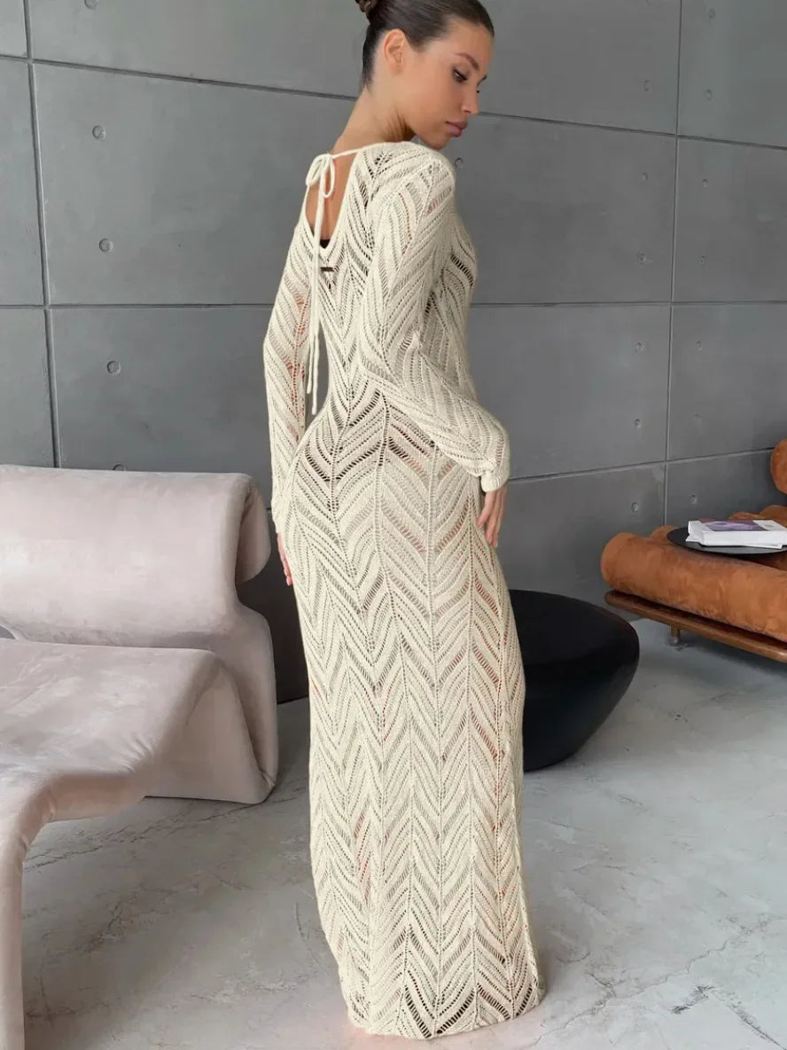 Ava Veil Long Dress