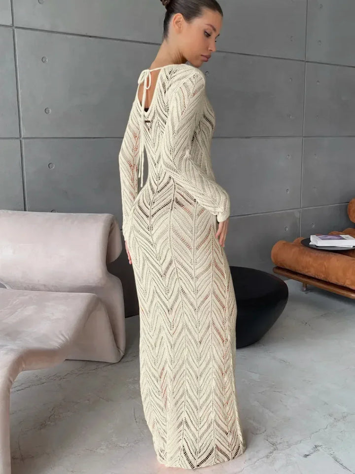Ava Veil Long Dress