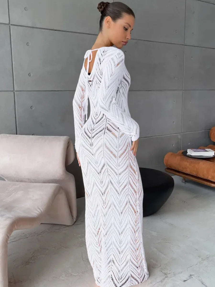 Ava Veil Long Dress