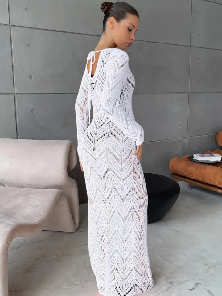 Ava Veil Long Dress