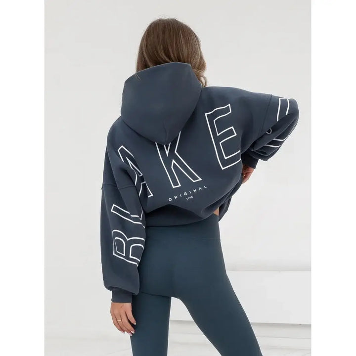 BLAKE Oversized Cropped Hoodie
