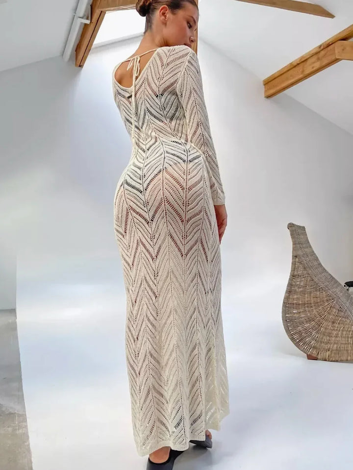 Ava Veil Long Dress