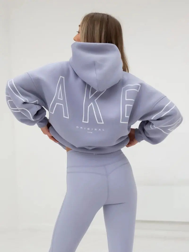 BLAKE Oversized Cropped Hoodie